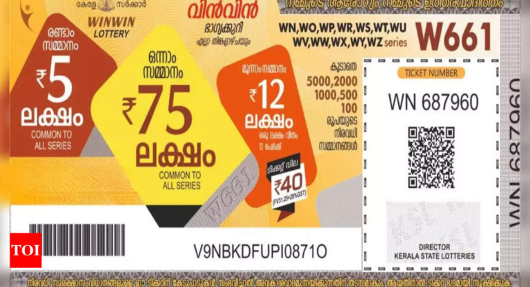 Kerala lottery results: Sthree Sakthi SS- 443 winners for 26 November 2024; first prize Rs. 75 lakhs, s – The Times of India